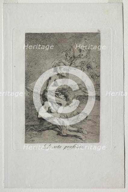 Caprichos: Devout Profession. Creator: Francisco de Goya (Spanish, 1746-1828).