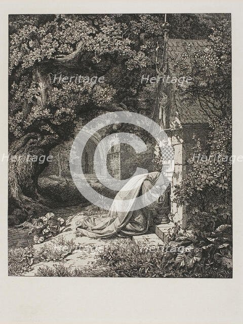 The Praying Nun, 1829. Creator: Johann Wilhelm Schirmer.
