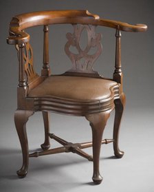 Roundabout Chair, between 1750 and 1770. Creator: Unknown.