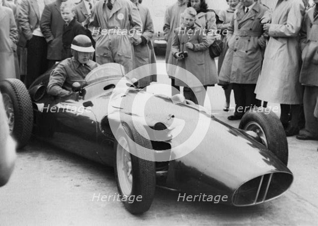 Mike Hawthorn in BRM 1956. Creator: Unknown.