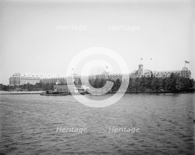 Royal Poinciana from wharf, Palm Beach, Fla., 1902. Creator: Unknown.