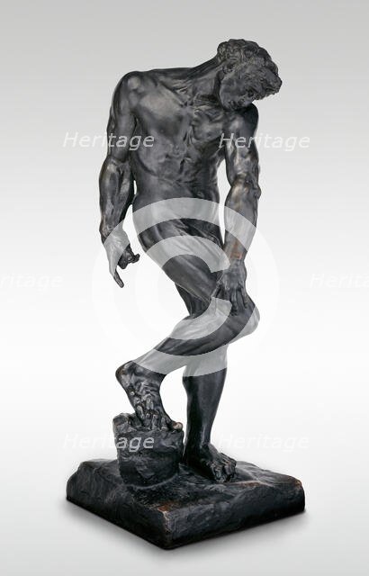 Adam, Modeled 1881, cast about 1924. Creator: Auguste Rodin.
