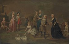 Uvedale Tomkyns Price (1685-1764) and Members of His Family, possibly early 1730s. Creator: Bartholomew Dandridge.
