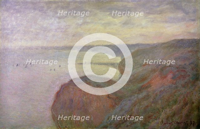 'Steep Cliffs near Dieppe', 1897.  Artist: Claude Monet