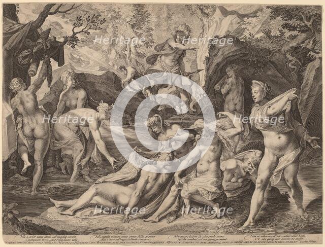 Diana Surprised by Actaeon. Creator: Aegidius Sadeler II.