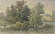 Edge of the forest with stream, c1882. Creator: Jacob Hoffmann.