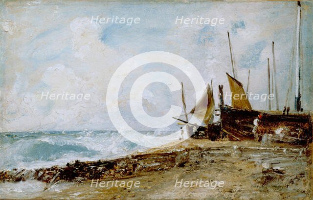 Coast Scene Near Brighton, between 1824 and 1828. Creator: John Constable.