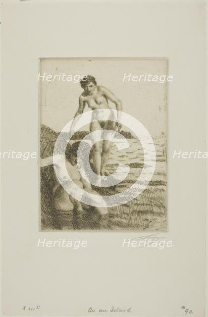 On Hemsö Island, 1917. Creator: Anders Leonard Zorn.