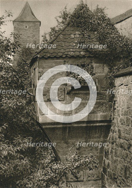 'Rothenburg o. d. T. - Bow-window in the town-wall', 1931. Artist: Kurt Hielscher.