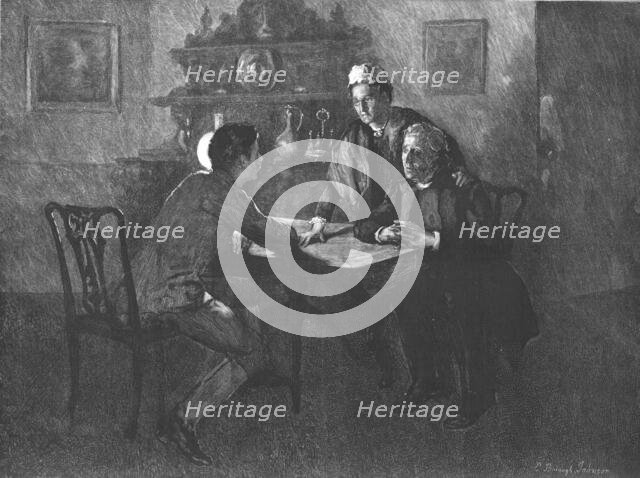 Scene from "Tess of the D'Urbervilles", by Thomas Hardy, 1891. Creator: Hubert von Herkomer.