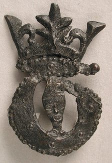 Badge with Bust of Crowned Becket, British, 15th century. Creator: Unknown.