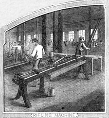 Royal Small Arms Factory, Enfield: Rifling Machine, 1861. Creator: William James Palmer.