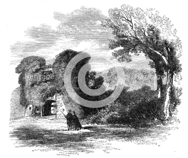 The British Archaeological Association at Exeter - Berry Pomeroy Castle , 1861. Creator: Unknown.