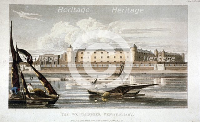 Millbank Prison, Westminster, London, 1817. Artist: Anon