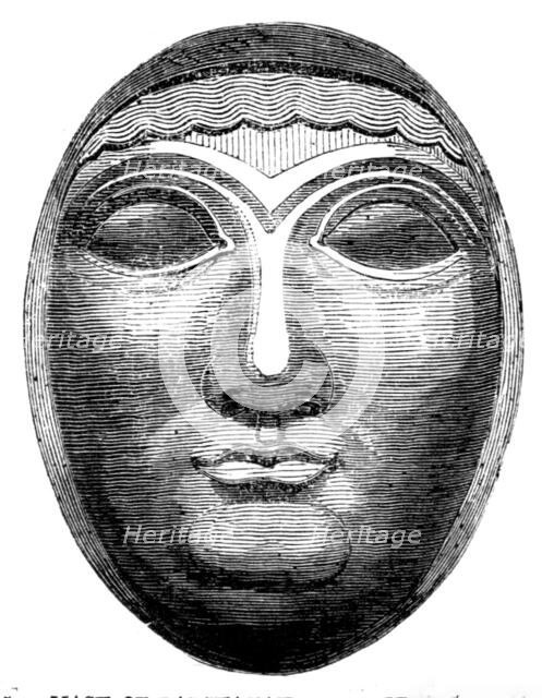 The British Museum - Nineveh Sculptures: Mask of Rabshakah, the King's Cupbearer, 1857.  Creator: Unknown.