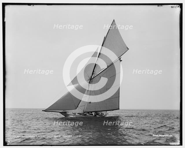 Gloriana, Goelet Cup Race, 1891 Aug 7. Creator: Unknown.