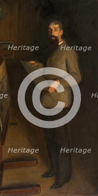 Portrait of Henri Guérard, 1889. Creator: Blanche, Jacques-Émile (1861-1942).