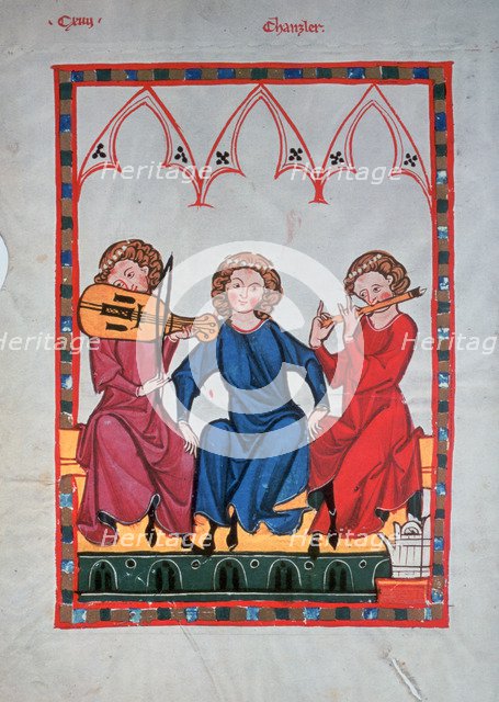 Musicians, 1304-1340. Artist: Unknown