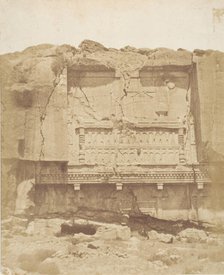 Tomba sulla rocca a Persepolis, 1858. Creator: Luigi Pesce.