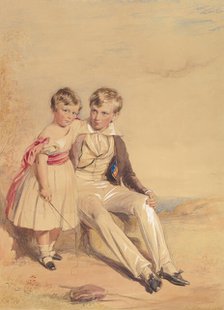 Portrait of Two Children, 1837. Creator: George Richmond.