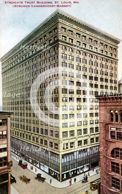 Syndicate Trust Building, St Louis, Missouri, USA, 1910. Artist: Unknown