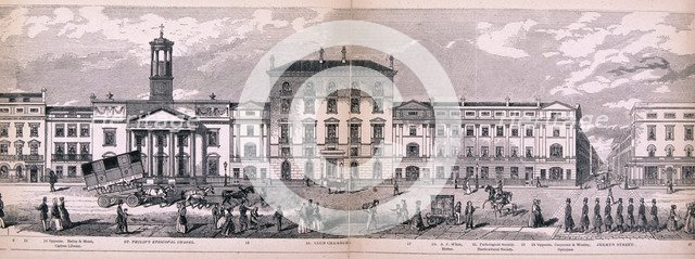 Panorama of London, 1849. Artist: George C Leighton