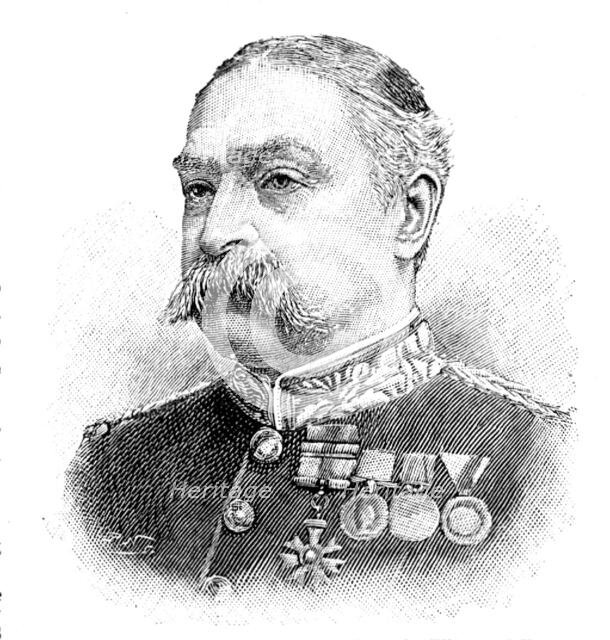 The late Lieut.-General Sir C. C. Fraser, V.C., 1895. Creator: P Naumann.