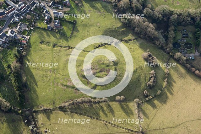 Ruardean Castle, the earthwork remains of a fortified manor house, Gloucestershire, 2019. Creator: Damian Grady.