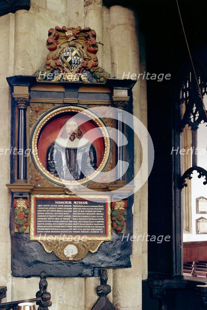 Monument to Atkinson in the church of St Mary Magdalen, Newark-on-Trent, c1965-c1969. Artist: Laurence Goldman