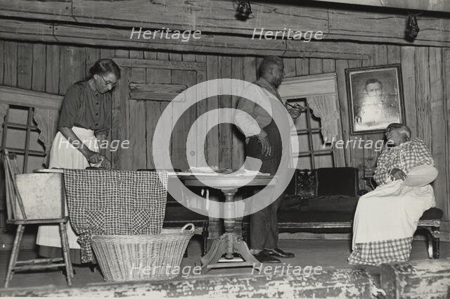 Woman ironing, 1935 - 1939. Creator: Unknown.