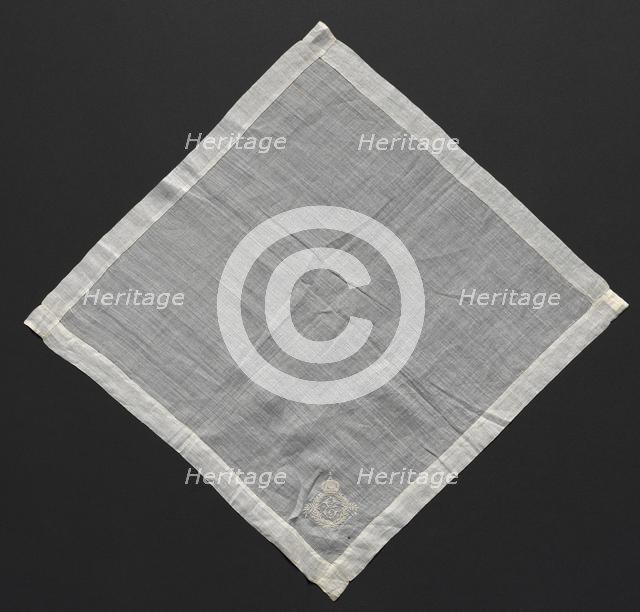 Handkerchief, 1800s. Creator: Unknown.