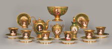 Tea Service Of Famous Women (Cabaret Des Femmes Célèbres), 1811-1812. Creator: Unknown.