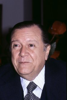 Rafael Caldera (1916-2009), Venezuelan politician, President of the Republic in 1986, photo 1980.