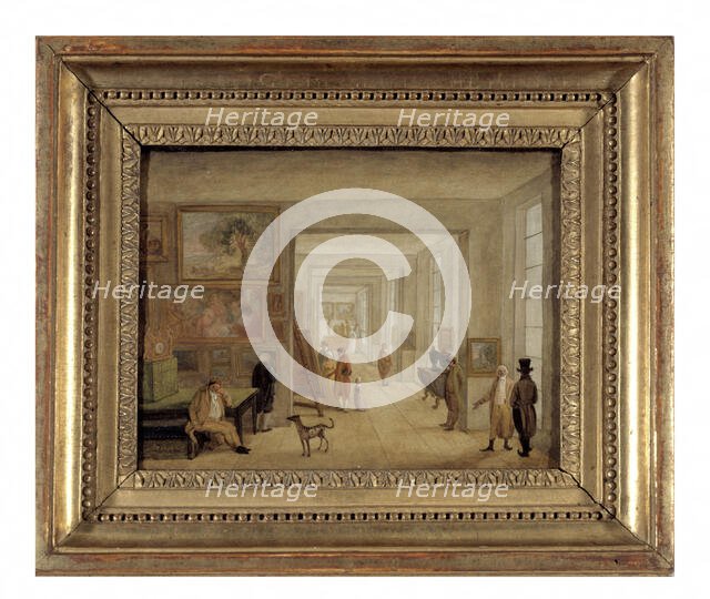 Sales rooms at the Elysée Palace, in 1797, current 8th arrondissement, 1797. Creator: Jacques-Albert Senave.