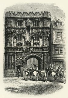 'The Precinct Gate, Canterbury', c1870.