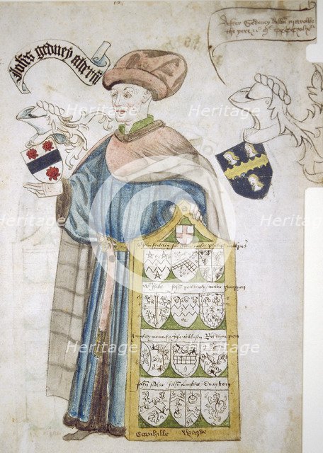 John Gedney, Lord Mayor of London 1427-1428 and 1447-1448, in aldermanic robes, c1450.               Artist: Roger Leigh