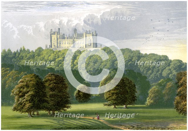 Belvoir Castle, Leicestershire, home of the Duke of Rutland, c1880. Artist: Unknown