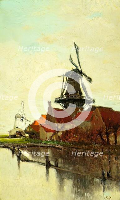 A Dutch Windmill, 1885. Creator: Clara Montalba.