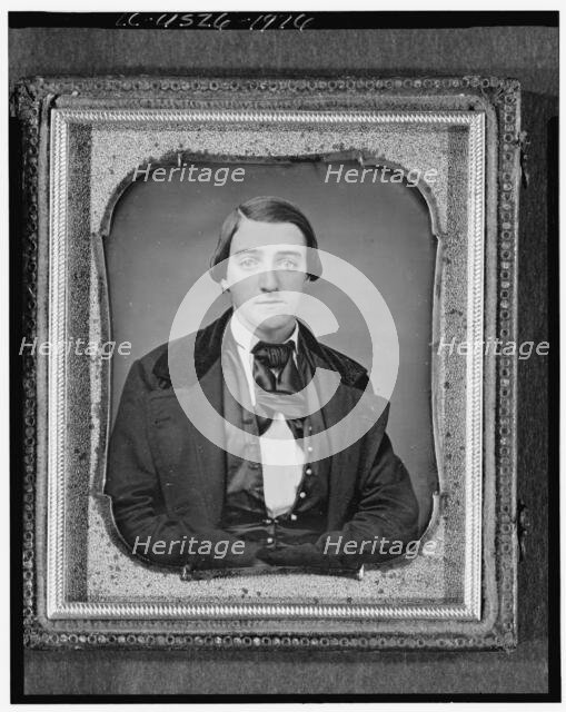 Unidentified man, friend of Clara Barton, head-and-shoulders portrait..., between 1840 and 1860. Creator: Unknown.