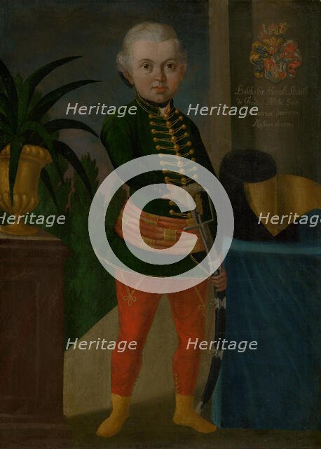 Baltazár Horváth-Stancic aged two years and ten months, c1750. Creator: Ján Gottlieb Kramer.