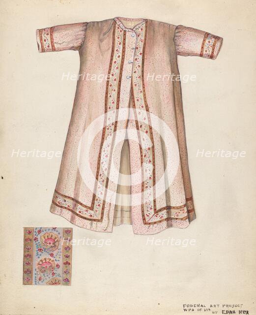 Boy's Dressing Gown, c. 1937. Creator: Edna C. Rex.