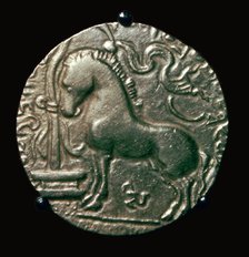 Gold coin of King Samudra Gupta, 4th century. Artist: Unknown