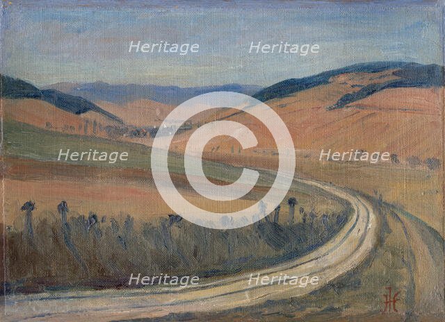 Study of Spis Landscape, 1930-1939. Creator: Jozef Hanula.