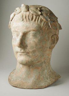 Head of a Man Wearing a Laurel-Wreath, 2nd century BC. Creator: Unknown.
