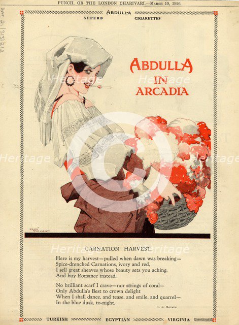 Abdulla Cigarettes, 1926. Artist: René Vincent