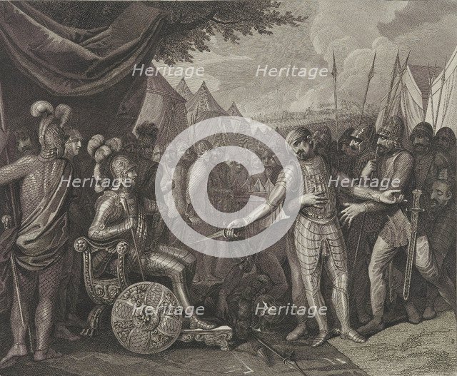 Wichmann II the Younger surrenders to Mieszko I of Poland, Late 18th century.