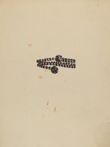 Bracelet, c. 1936. Creator: Gladys Cook.