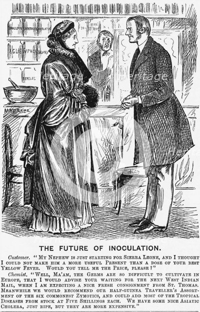 'The Future of Inoculation', 1881. Artist: Unknown