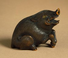 Wild Boar, First half of 19th century. Creators: Unknown, Naito Toyomasa.