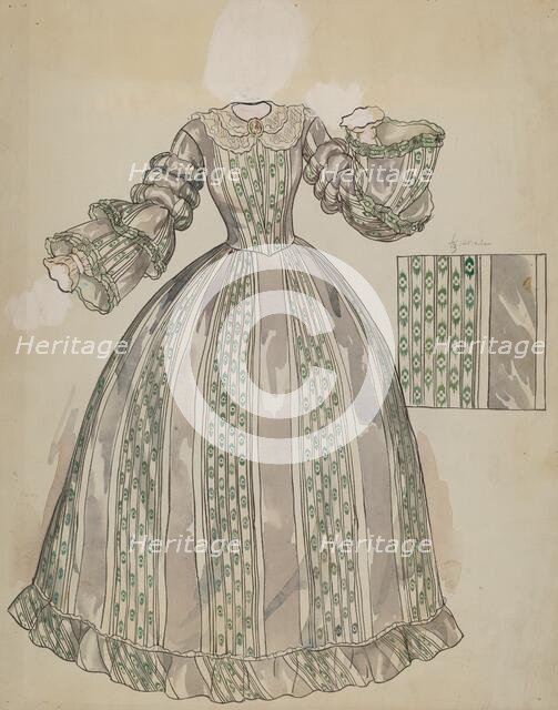 Dress, c. 1936. Creator: Lillian Causey.